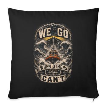 Coast Guard Lifeguard - Sofa pillowcase 17,3'' x 17,3'' (45 x 45 cm) - black - Front