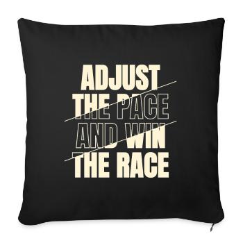 Funny XC Running Runner Gifts Unique Edition - Sofakissenbezug 45 x 45 cm - Schwarz - Vorne