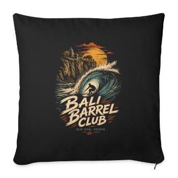 Bali Barrel Club Surf - Sofa pillowcase 17,3'' x 17,3'' (45 x 45 cm) - black - Front