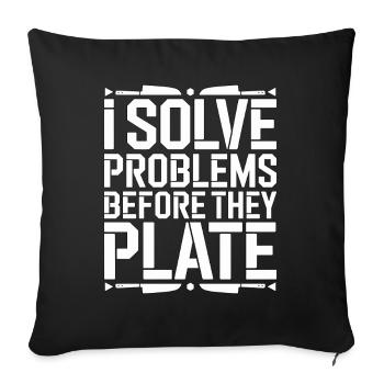 Restaurant Chef I Solve Problems Executive Chef - Sofakissenbezug 45 x 45 cm - Schwarz - Vorne