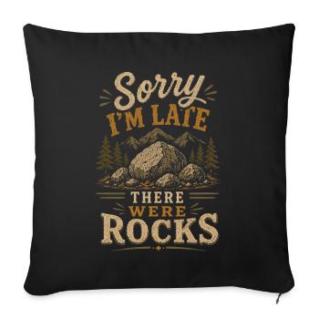 Rock Collector Rock Geology Fan - Sofa pillowcase 17,3'' x 17,3'' (45 x 45 cm) - black - Front