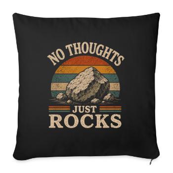 Geology Fan Rocks Collecting Rocks - Sofa pillowcase 17,3'' x 17,3'' (45 x 45 cm) - black - Front