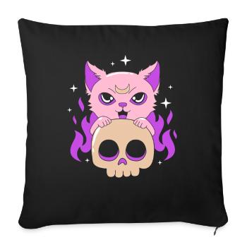 Pastel Gothic - Sofa pillowcase 17,3'' x 17,3'' (45 x 45 cm) - black - Front
