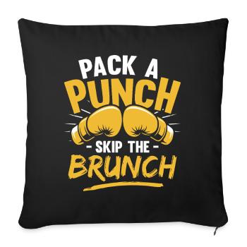 Pack A Punch Gloves Boxing Gloves - Sofa pillowcase 17,3'' x 17,3'' (45 x 45 cm) - black - Front
