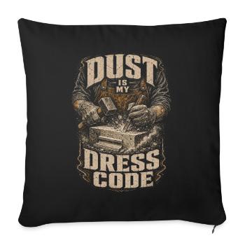 Stonemasonry Stonemasonry Dust Is My Dress Code - Sofa pillowcase 17,3'' x 17,3'' (45 x 45 cm) - black - Front