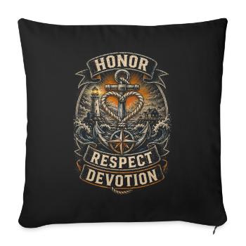 Coast Guard Lifeguard - Sofa pillowcase 17,3'' x 17,3'' (45 x 45 cm) - black - Front