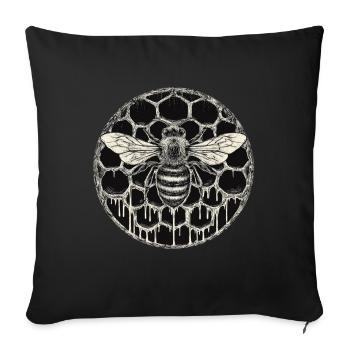 Beekeeper Suit Beekeeping Supplies Beekeeper Beekeeper - Sofa pillowcase 17,3'' x 17,3'' (45 x 45 cm) - black - Front