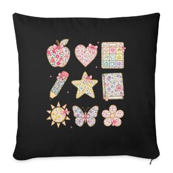 Special Education Teacher Sped Squad Inclusion - Sofa pillowcase 17,3'' x 17,3'' (45 x 45 cm) - black - Front