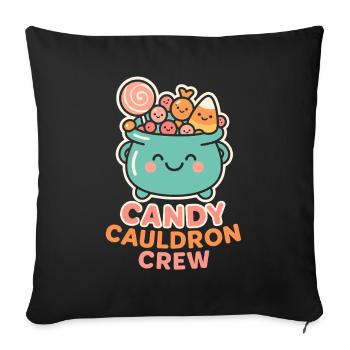Candy Cauldron Crew - Sofa pillowcase 17,3'' x 17,3'' (45 x 45 cm) - black - Front