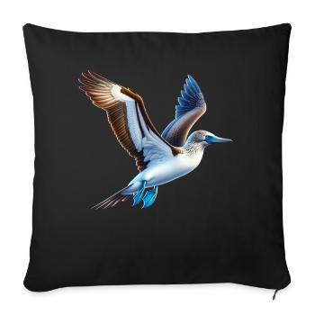 Blue-footed boobies gift - Sofa pillowcase 17,3'' x 17,3'' (45 x 45 cm) - black - Front