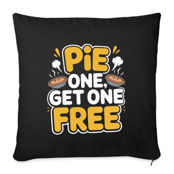 Pastry Chef Pie One Get One Free Dessert Chef - Sofa pillowcase 17,3'' x 17,3'' (45 x 45 cm) - black - Front