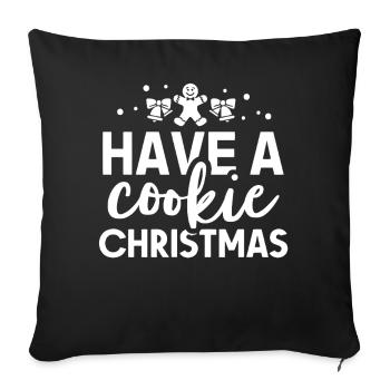 Cookie Christmas Cookies - Sofa pillowcase 17,3'' x 17,3'' (45 x 45 cm) - black - Front