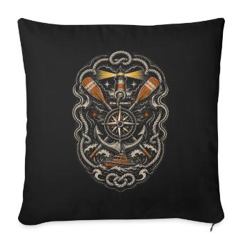 Coast Guard Lifeguard - Sofa pillowcase 17,3'' x 17,3'' (45 x 45 cm) - black - Front