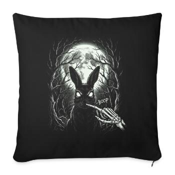 Skeleton Boop Creepy Cute Bunny Goth - Sofa pillowcase 17,3'' x 17,3'' (45 x 45 cm) - black - Front