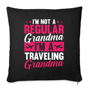 Im A Grandma I Do What I Want Nana Grandmother - Sofakissenbezug 45 x 45 cm - Schwarz - Vorne