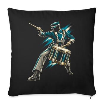 Drum Corps Spielmannszug - Sofakissenbezug 45 x 45 cm - Schwarz - Vorne