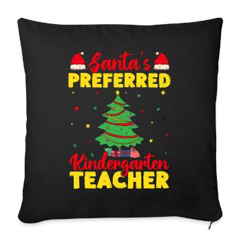 Pre K Teacher Preferred Kindergarten Teacher - Sofakissenbezug 45 x 45 cm - Schwarz - Vorne