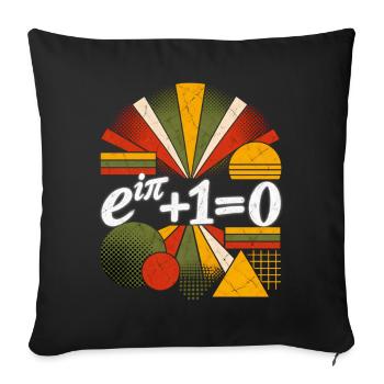 Euler-Identität – Mathematik-Wissenschaftsgleichung - Sofakissenbezug 45 x 45 cm - Schwarz - Vorne