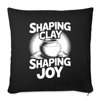 Pottery Artists Shaping Joy Pottery - Sofakissenbezug 45 x 45 cm - Schwarz - Vorne