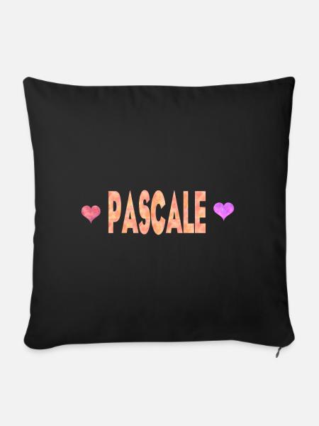 Pascale - Sofakissenbezug 45 x 45 cm - Schwarz