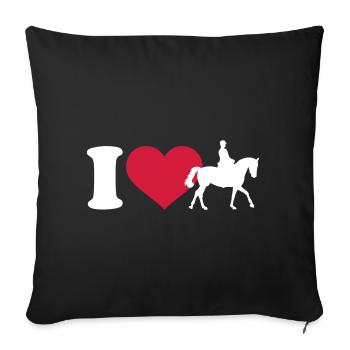 J'aime rouler - Housse de coussin décorative 45 x 45 cm - noir - Devant