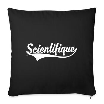Scientifique - Housse de coussin décorative 45 x 45 cm - noir - Devant