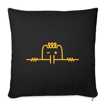 Kilroy - electronic - Sofa pillowcase 17,3'' x 17,3'' (45 x 45 cm) - black - Front
