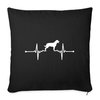 Rottweiler Dog - Rottweiler - Sofa pillowcase 17,3'' x 17,3'' (45 x 45 cm) - black - Front