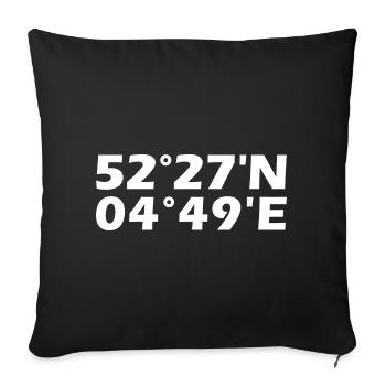 Coordonnées de Zaanstad - Housse de coussin décorative 45 x 45 cm - noir - Devant