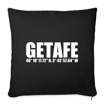 Coordonnées Getafe - Housse de coussin décorative 45 x 45 cm - noir - Devant