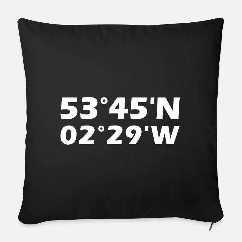 Coordonnées de Blackburn - Housse de coussin décorative 45 x 45 cm - noir