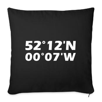 Cambridge Coordinates - Sofa pillowcase 17,3'' x 17,3'' (45 x 45 cm) - black - Front