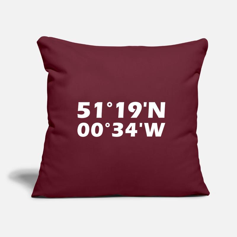 Woking coordinates Sofa pillowcase 17,3'' x 17,3'' (45 x 45 cm)