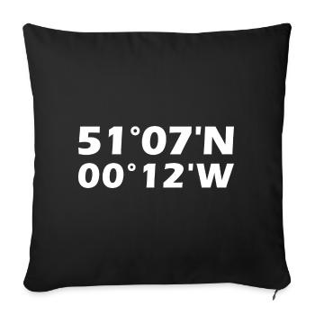 Coordonnées de Crawley - Housse de coussin décorative 45 x 45 cm - noir - Devant