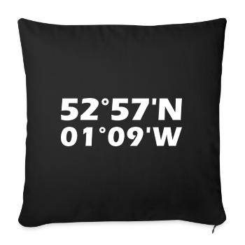 Nottingham Coordinates - Sofa pillowcase 17,3'' x 17,3'' (45 x 45 cm) - black - Front