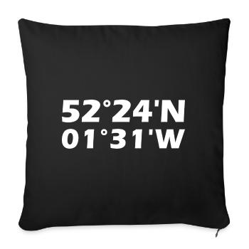 Coventry coordinates - Sofa pillowcase 17,3'' x 17,3'' (45 x 45 cm) - black - Front