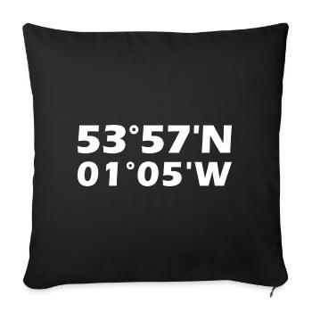 Coordonnées de York - Housse de coussin décorative 45 x 45 cm - noir - Devant
