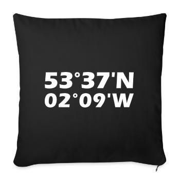 Rochdale Coordinates - Sofa pillowcase 17,3'' x 17,3'' (45 x 45 cm) - black - Front