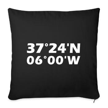 Coordonnées de Séville - Housse de coussin décorative 45 x 45 cm - noir - Devant