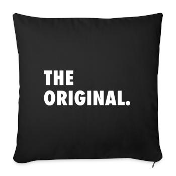 Partner Look Couple Partner Couple Couple Family - Sofa pillowcase 17,3'' x 17,3'' (45 x 45 cm) - black - Front