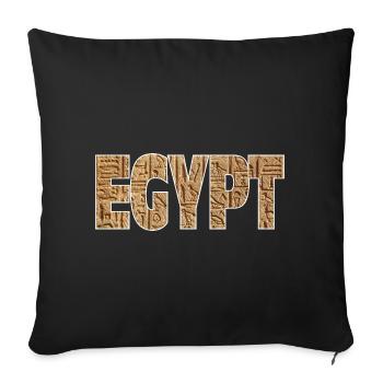 Egypt - Sofa pillowcase 17,3'' x 17,3'' (45 x 45 cm) - black - Front