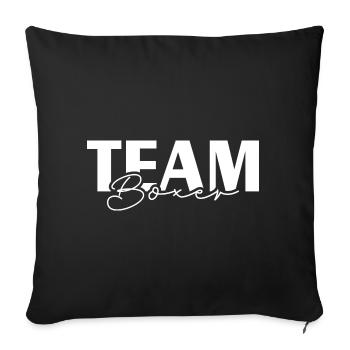 ÉQUIPE BOXER Chiens Chien Wilsigns IGP Dog Sports - Housse de coussin décorative 45 x 45 cm - noir - Devant