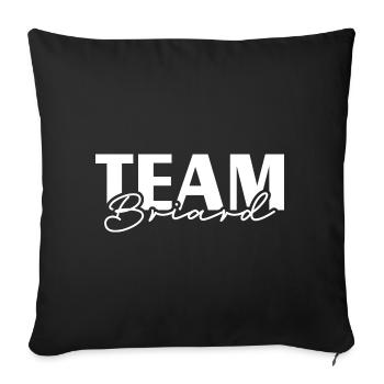 TEAM Briard Wilsigns Dogs IGP Dog Sports - Sofa pillowcase 17,3'' x 17,3'' (45 x 45 cm) - black - Front