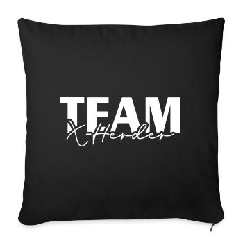 ÉQUIPE X - BERGER Hunde Hundesport IGP Wilsigns - Housse de coussin décorative 45 x 45 cm - noir - Devant