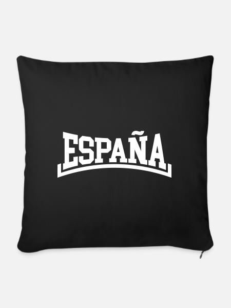 Spanien - Sofakissenbezug 45 x 45 cm - Schwarz