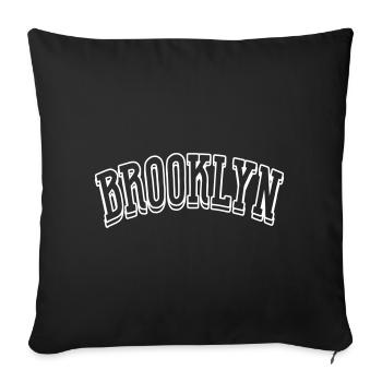Chemise Brooklyn - Housse de coussin décorative 45 x 45 cm - noir - Devant