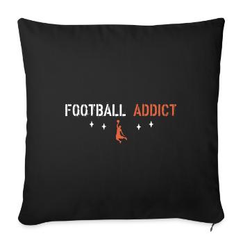 Basket Addict - Sofa pillowcase 17,3'' x 17,3'' (45 x 45 cm) - black - Front