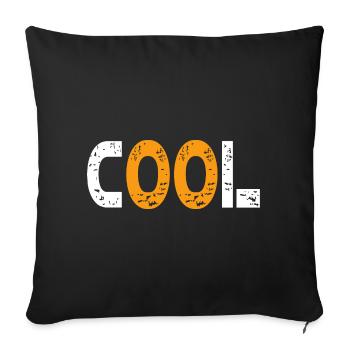 Cool moderne et jeune - Housse de coussin décorative 45 x 45 cm - noir - Devant