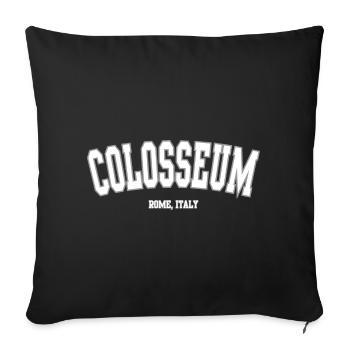 Colosseum Heritage Rome Italy - Sofa pillowcase 17,3'' x 17,3'' (45 x 45 cm) - black - Front