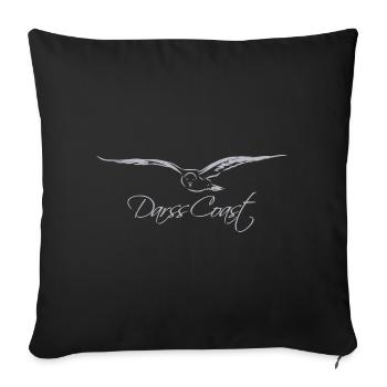 Möwe - DarssCoast Möwen Collection - Sofakissenbezug 45 x 45 cm - Schwarz - Vorne